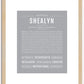 Shealyn | Name Art Print