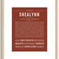 Shealynn | Name Art Print