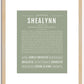 Shealynn | Name Art Print