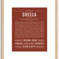 Sheela | Name Art Print