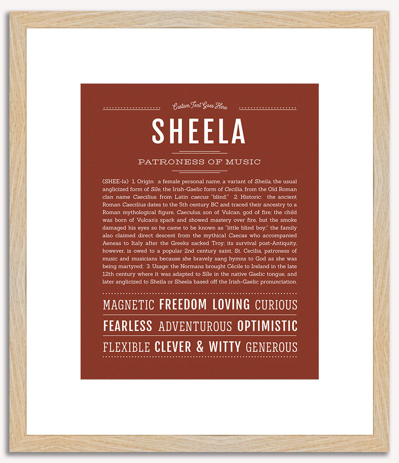 Sheela | Name Art Print