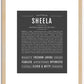 Sheela | Name Art Print