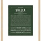 Sheela | Name Art Print