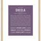 Sheela | Name Art Print