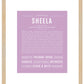 Sheela | Name Art Print