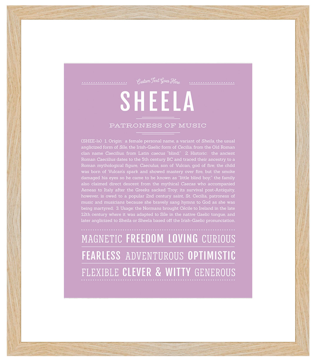 Sheela | Name Art Print