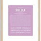 Sheela | Name Art Print