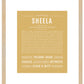 Sheela | Name Art Print