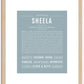 Sheela | Name Art Print