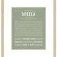 Sheela | Name Art Print