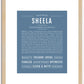 Sheela | Name Art Print