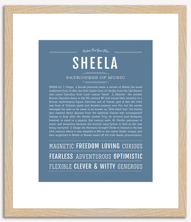 Sheela | Name Art Print