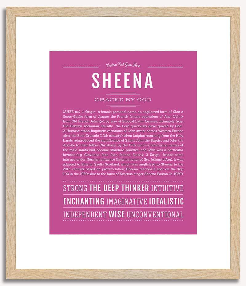 Sheena | Name Art Print