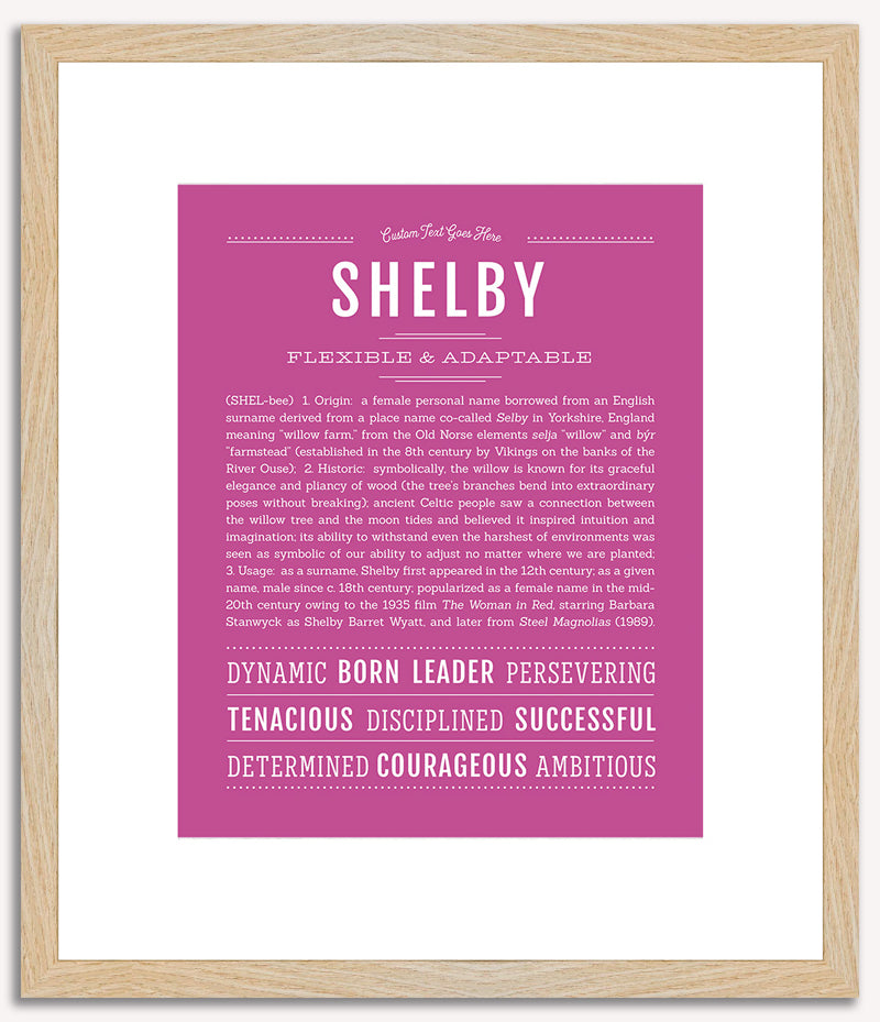 Shelby | Name Art Print