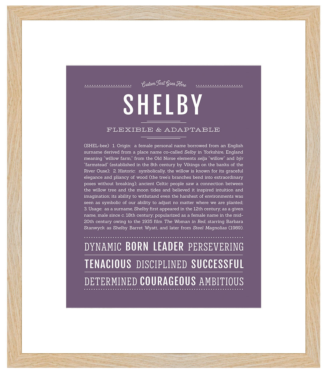 Shelby | Name Art Print