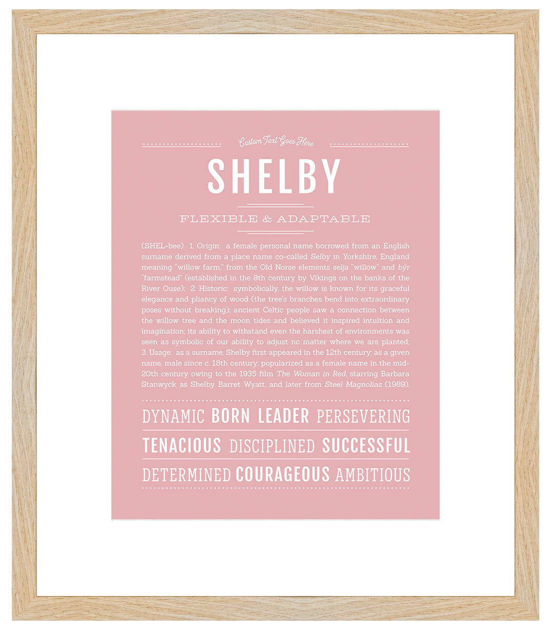 Shelby | Name Art Print