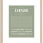 Shepard | Name Art Print