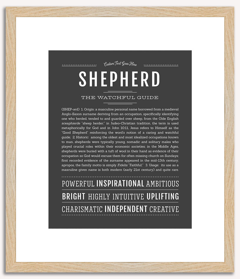 Shepherd | Name Art Print