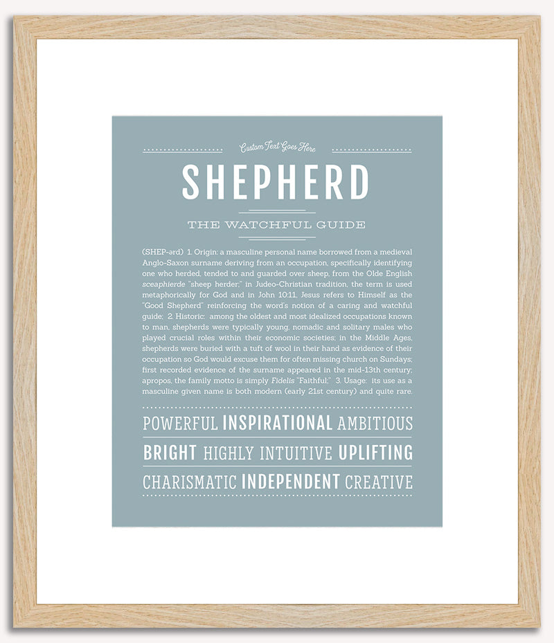 Shepherd | Name Art Print