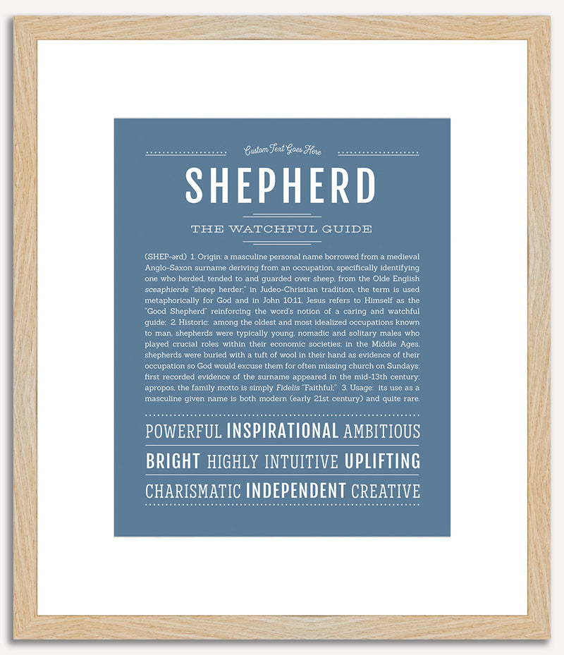 Shepherd | Name Art Print