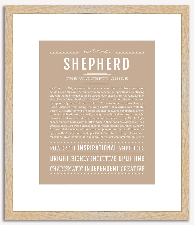 Shepherd | Name Art Print