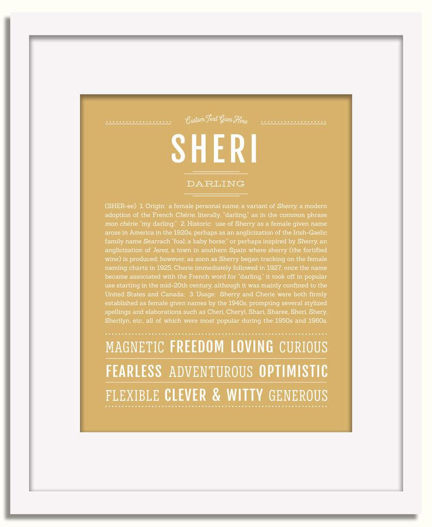 Frame Options | Matte Gold | White Frame, Matted