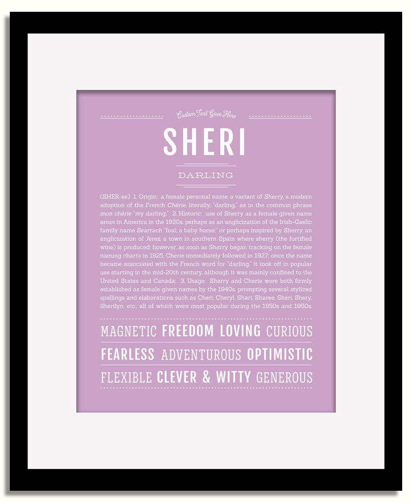 Frame Options | Lilac | Black Frame, Matted