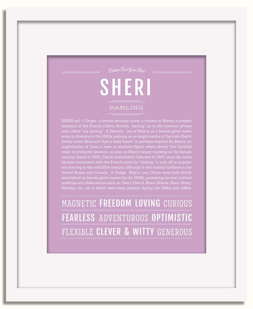 Frame Options | Lilac | White Frame, Matted