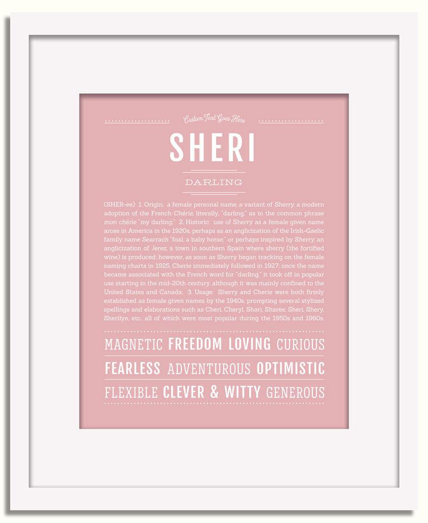 Frame Options | Dusty Rose | White Frame, Matted