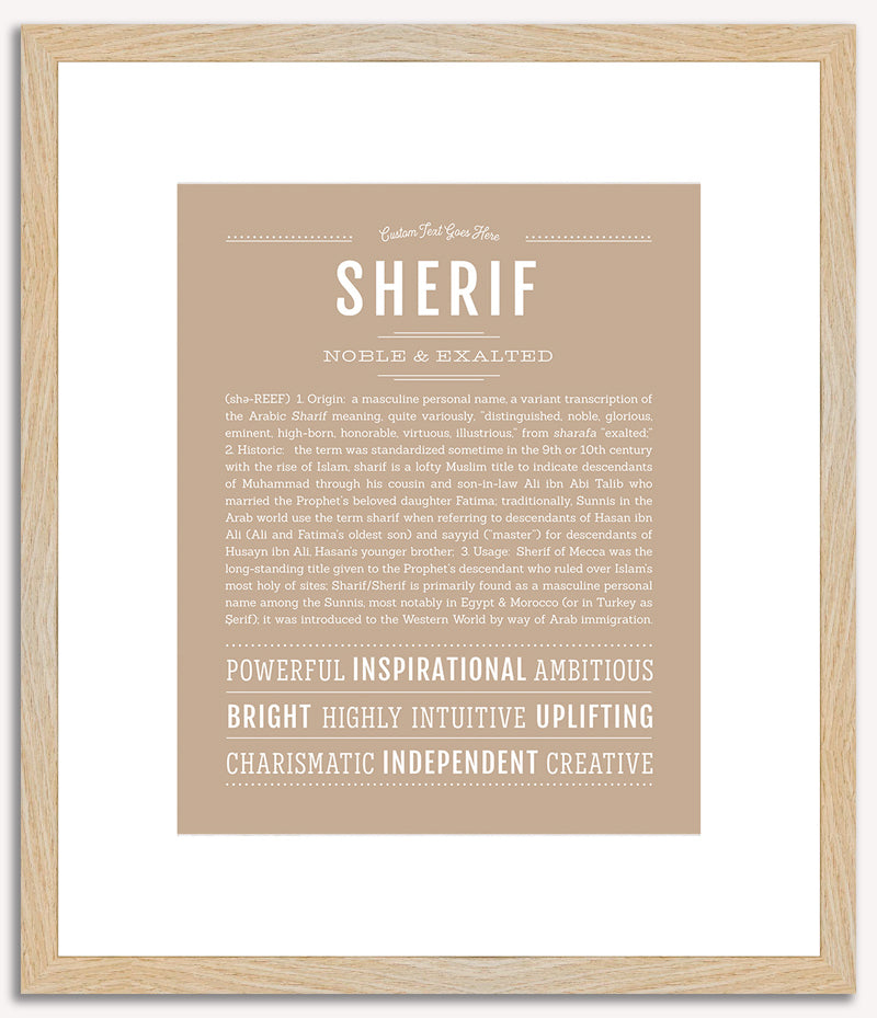 Sherif | Name Art Print