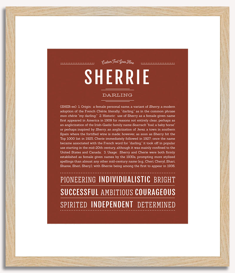 Sherrie | Name Art Print