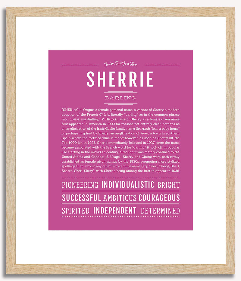 Sherrie | Name Art Print