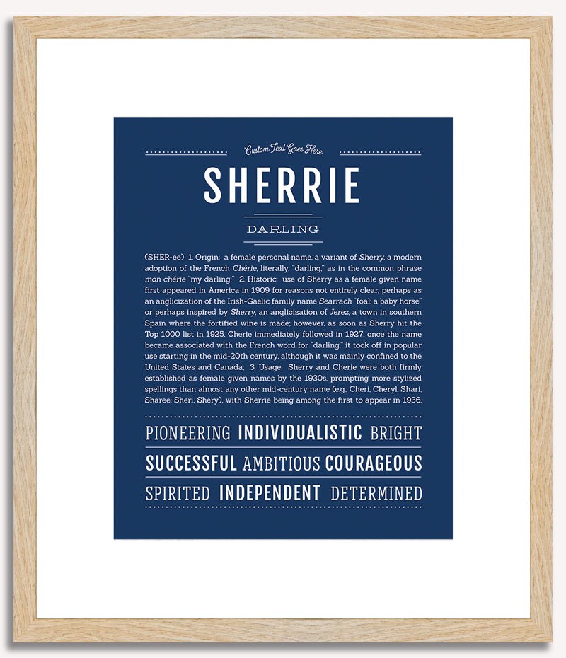 Sherrie | Name Art Print