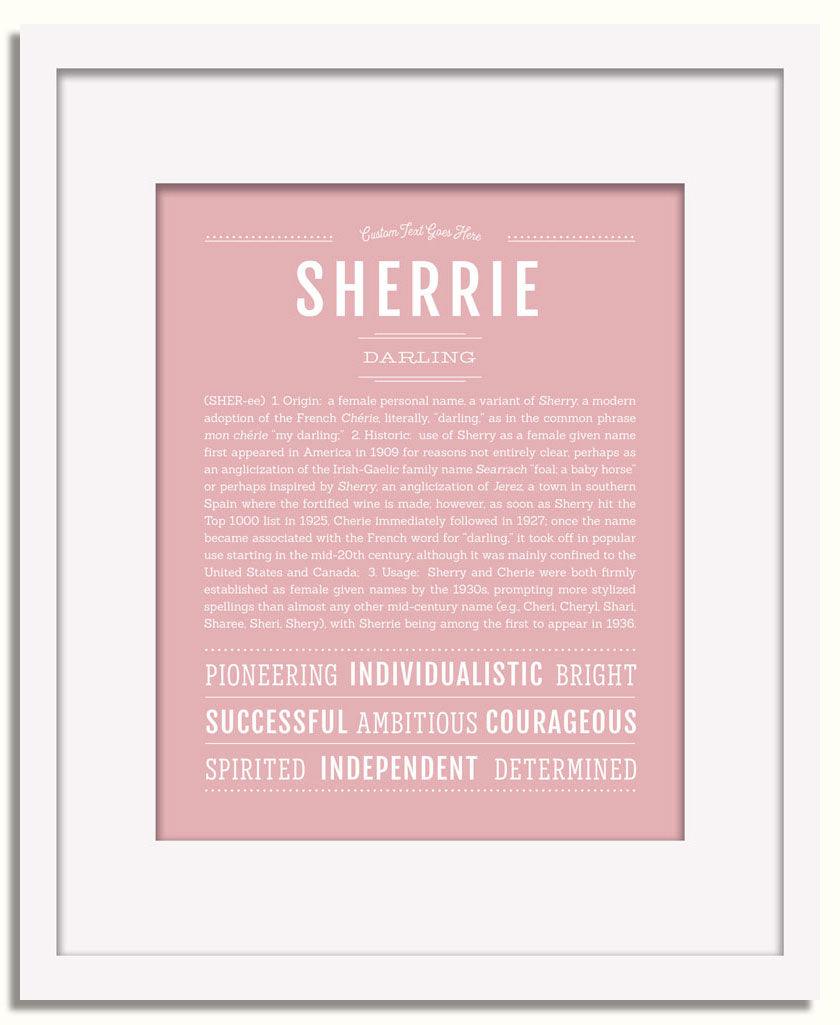 Frame Options | Dusty Rose | White Frame, Matted