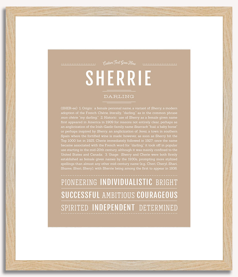 Sherrie | Name Art Print