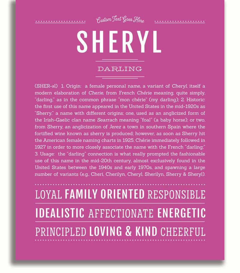 Sherol Name Sheryl Name