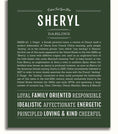 Sheryl | Name Art Print – Name Stories