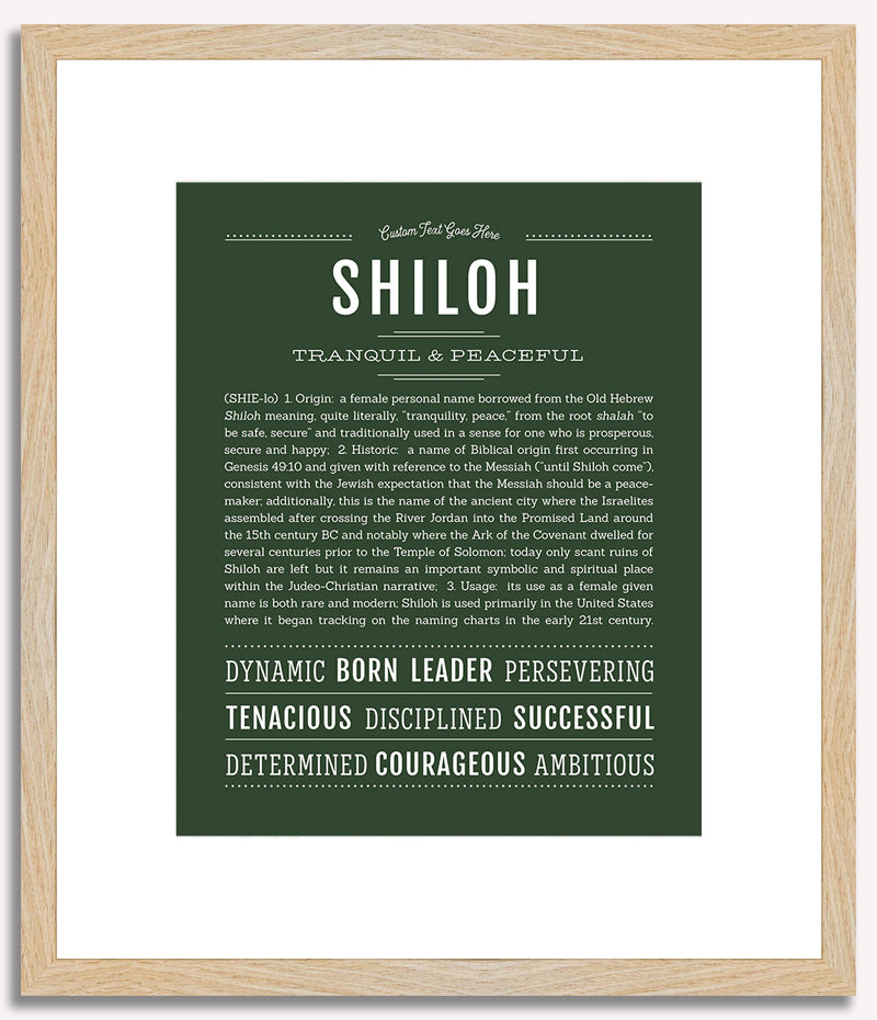 Shiloh (female) | Name Art Print