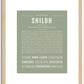 Shiloh (female) | Name Art Print