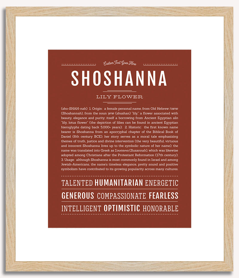 Shoshanna | Name Art Print