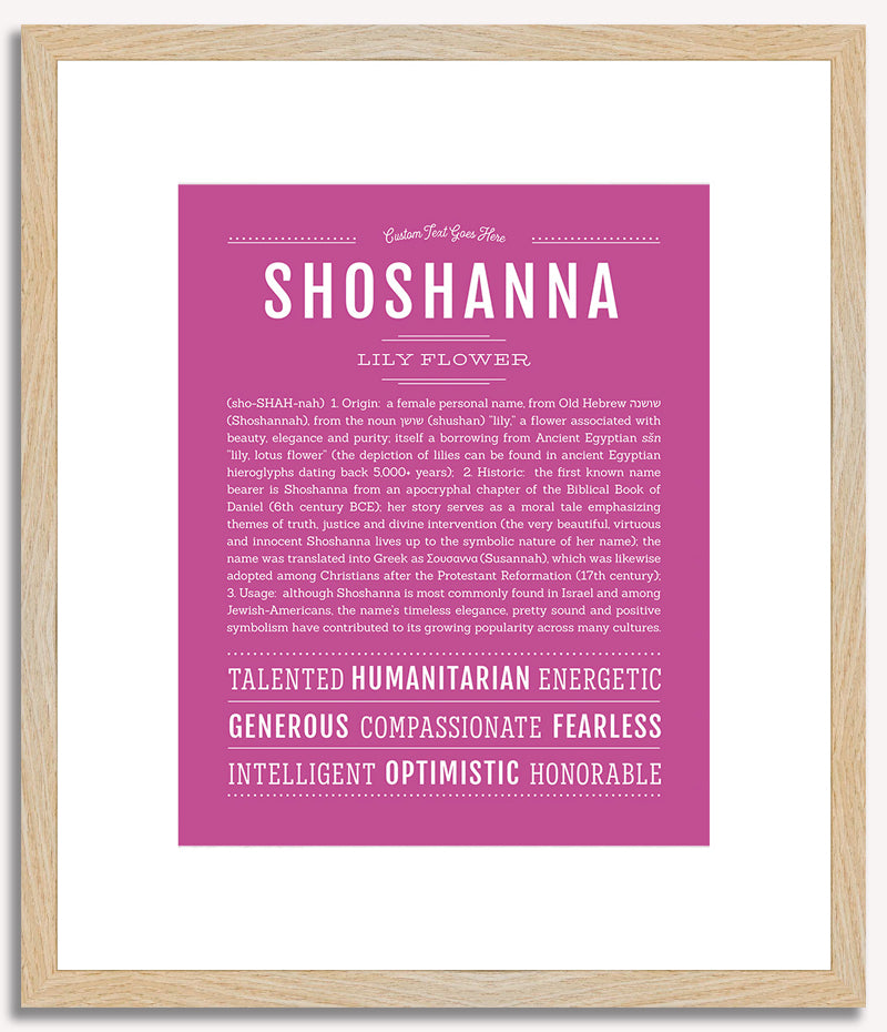 Shoshanna | Name Art Print