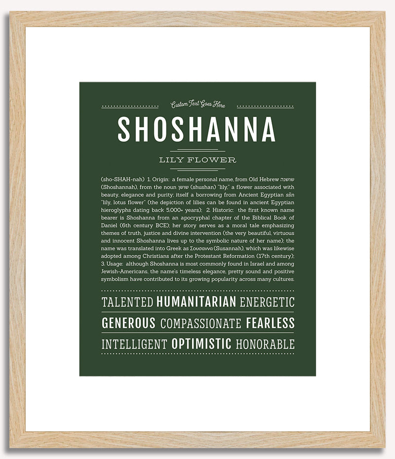 Shoshanna | Name Art Print