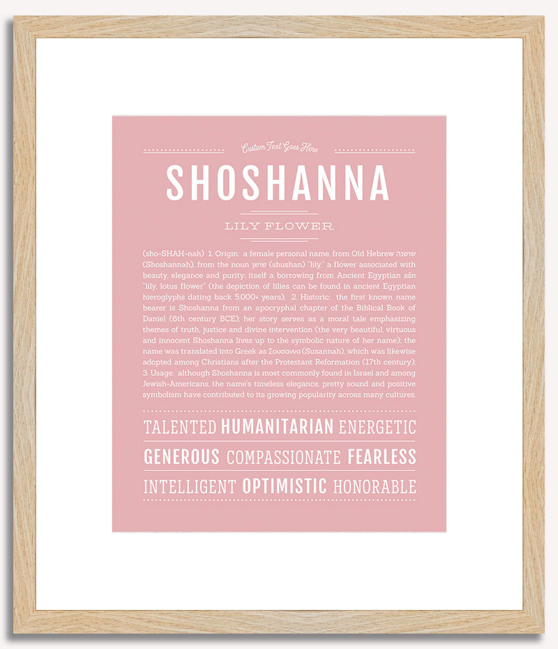 Shoshanna | Name Art Print