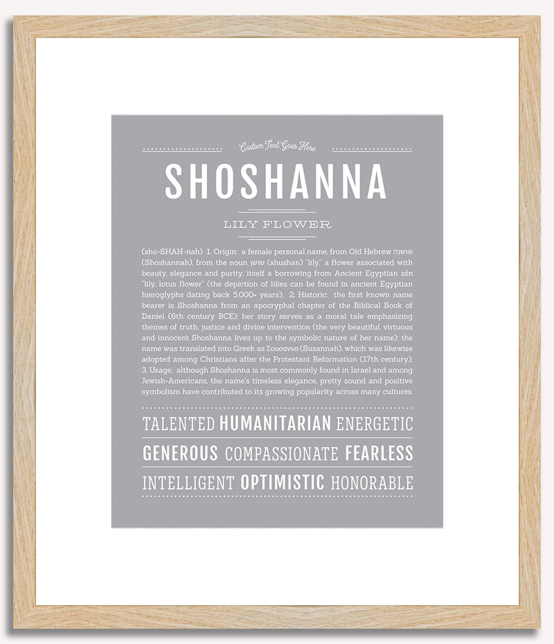 Shoshanna | Name Art Print