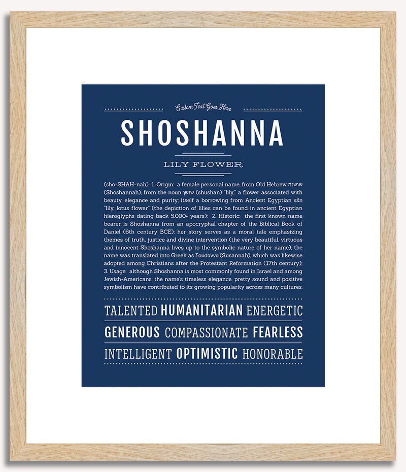 Shoshanna | Name Art Print