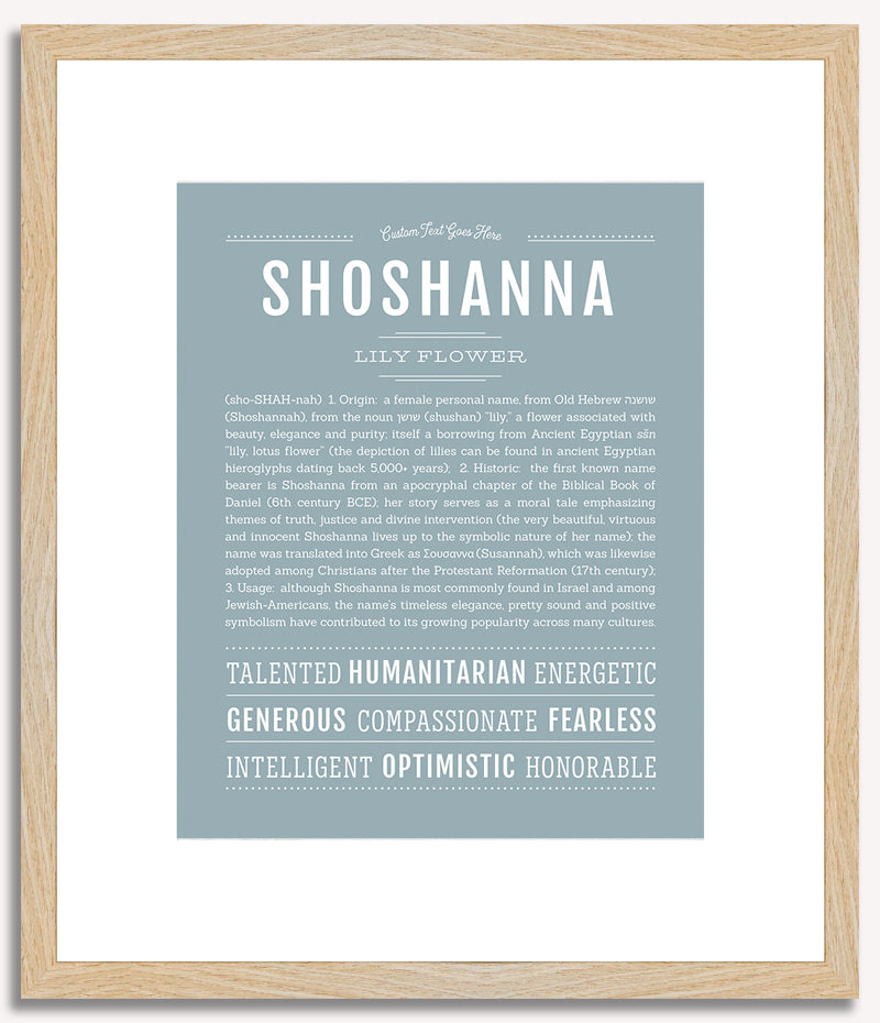 Shoshanna | Name Art Print