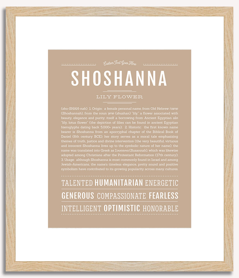 Shoshanna | Name Art Print