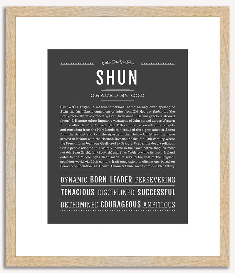 Shun | Name Art Print