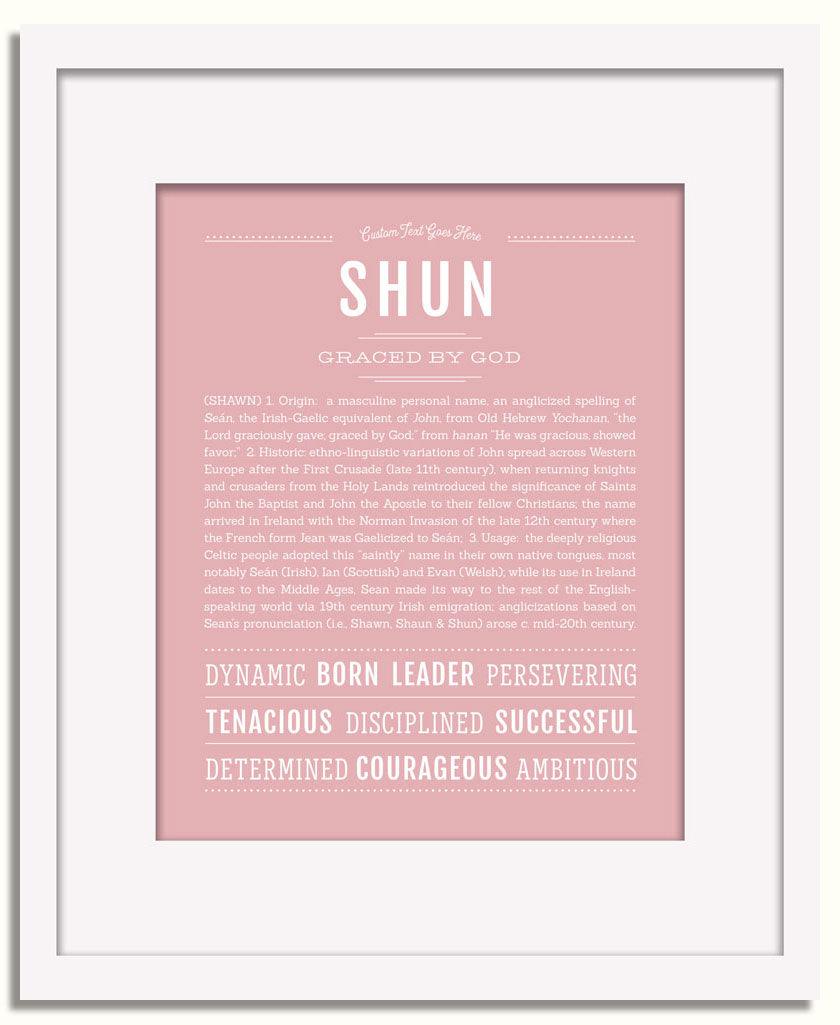 Frame Options | Dusty Rose | White Frame, Matted