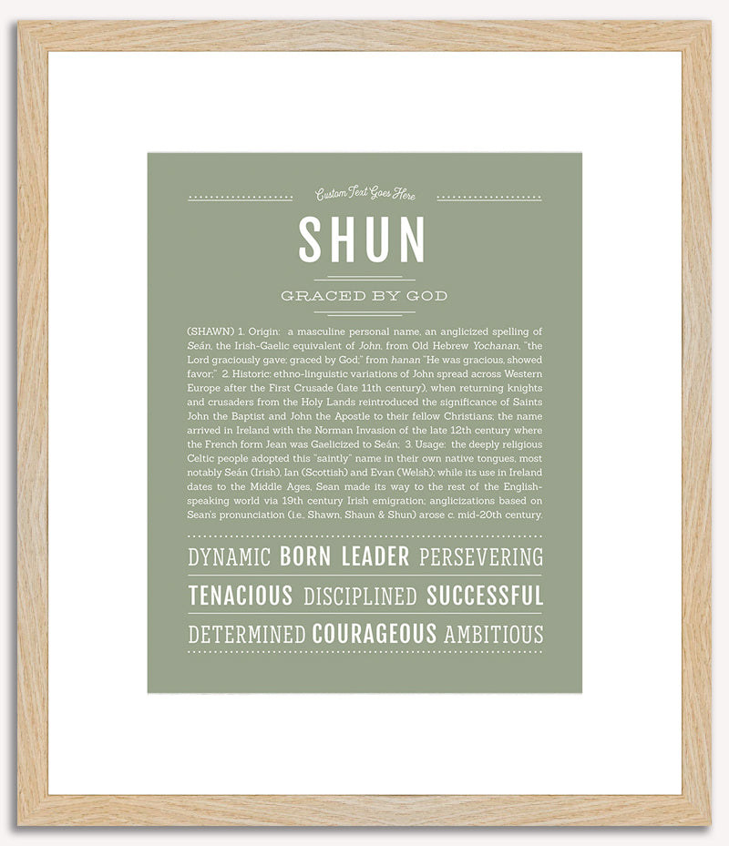 Shun | Name Art Print